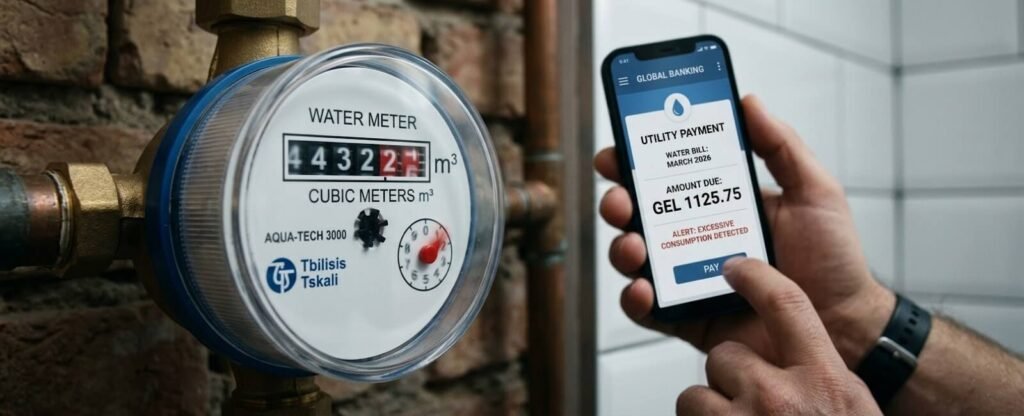 წყლის მრიცხველის ტრიალი და გაჟონვა