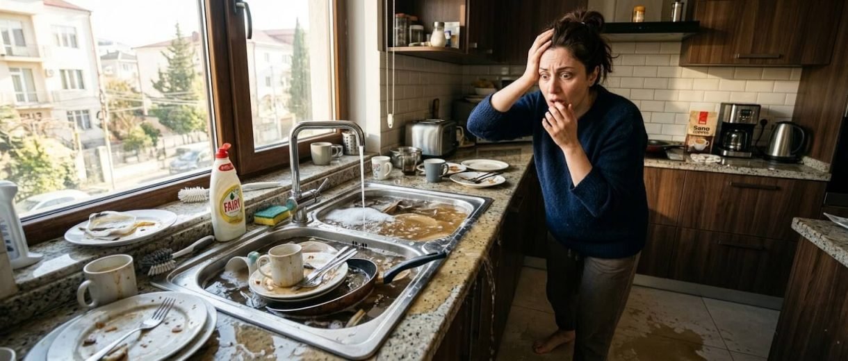 გაჭედილი სამზარეულოს ნიჟარა