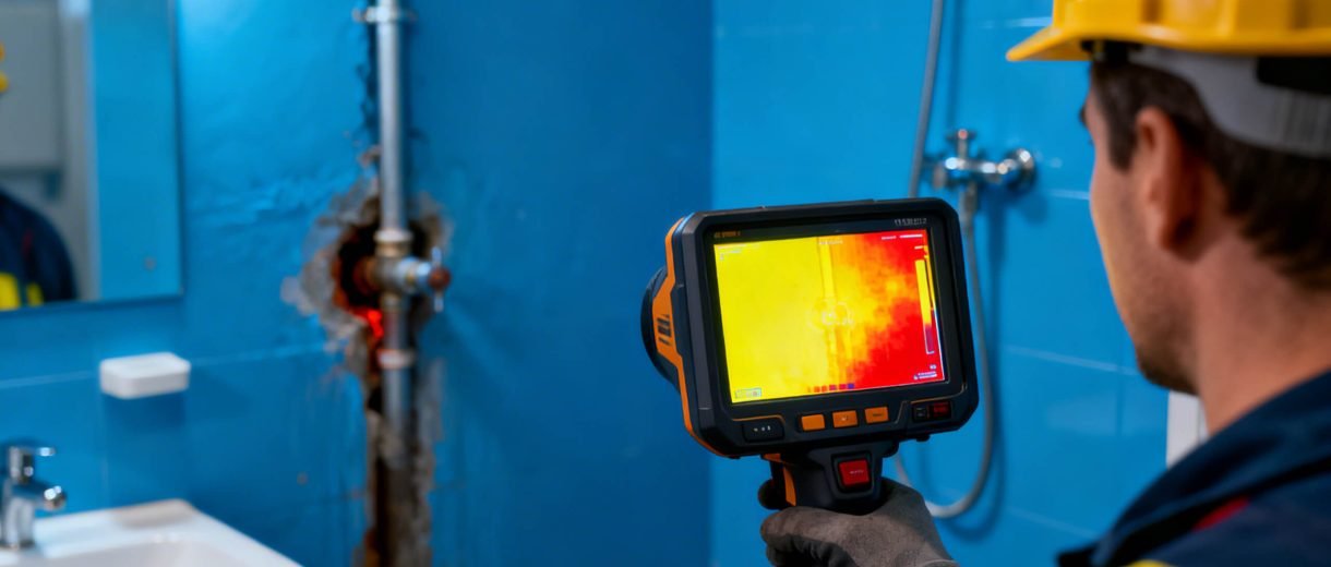 წყლის გაჟონვის პოვნა თერმული აპარატით